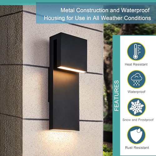 Modern Porch Lights with 2 Pack (2 Count)