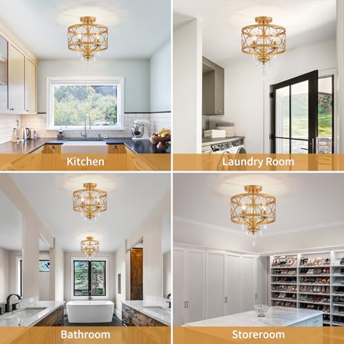 Crystal Ceiling Light Fixture