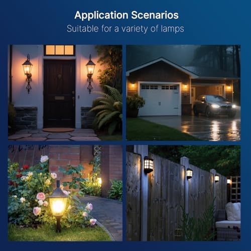 Dusk to Dawn Outdoor Sensor ST19 LED Light Bulb (2 Count)