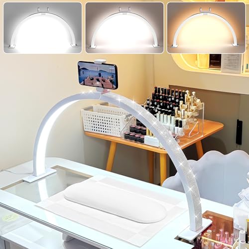 Large 29 inch Half Moon Light for Nail Desk