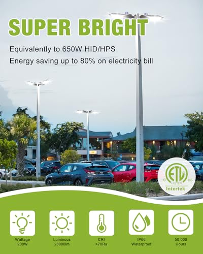 LED Parking Lot Light (2 Count)