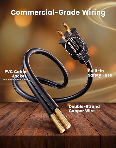 Outdoor String Lights 30FT (24+6FT(12 Sockets))