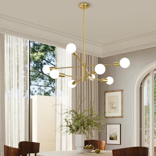 8 Light Modern Chandelier for Dining Room (8 Count)