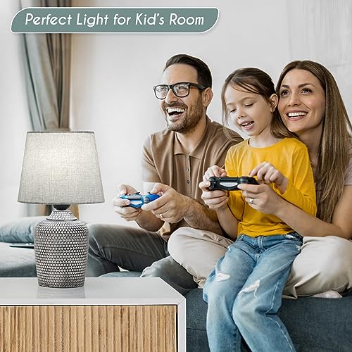 11.8’’ Small Table Lamps Set of 2 for Bedroom Kid’s Room Home Office (2 Count)