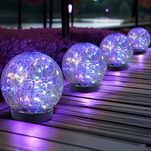 Solar Globe Lights Outdoor Waterproof
