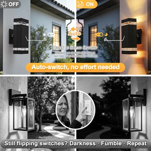 Dusk to Dawn Outdoor Lighting (2 Count)