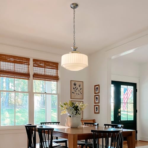 Vintage Milk Glass Pendant Lights