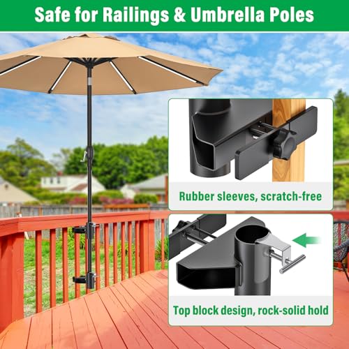 Deck Railing Umbrella Holder for 1