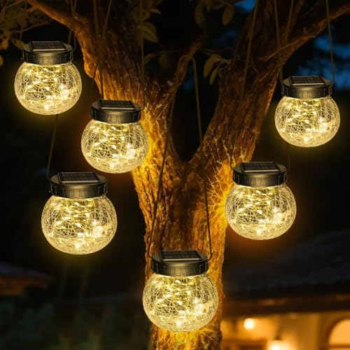 Solar Lanterns Outdoor Waterproof 6 Pack (6 Count)