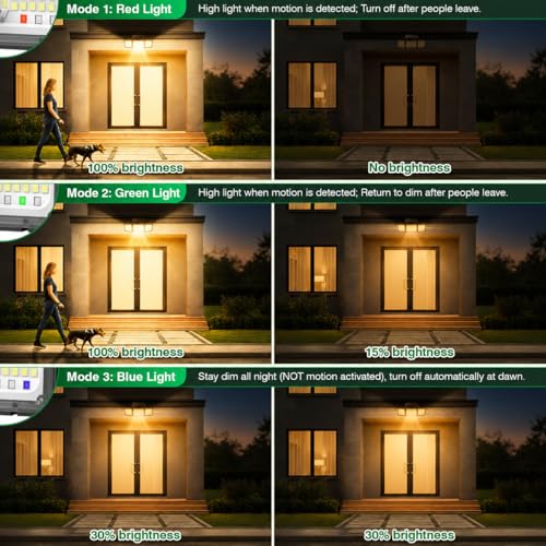 Solar Outdoor Lights Motion Sensor (2 Count)