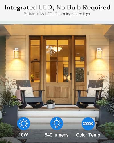 White Exterior Lighting Fixtures Wall Mount for House