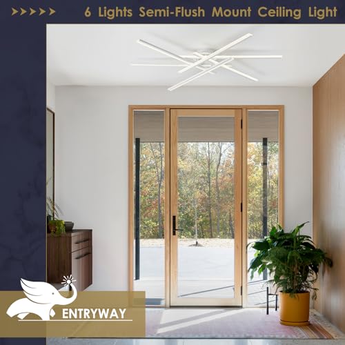 Modern LED Chandelier with Remote Control 6