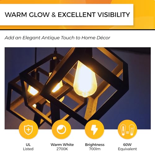 Edison Bulbs Dimmable (3 Count)