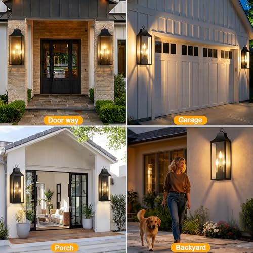 24" Extra Large Outdoor Wall Lights 2 (2 Count)