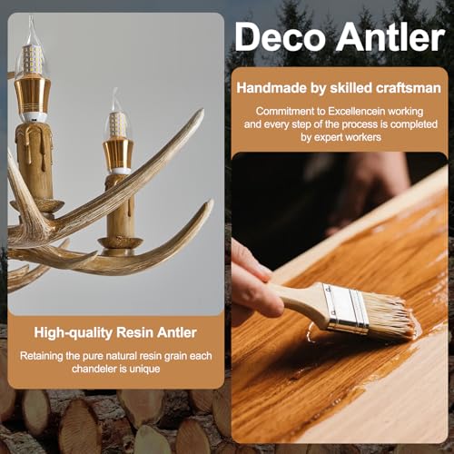 Antlers Chandelier 8 Light
