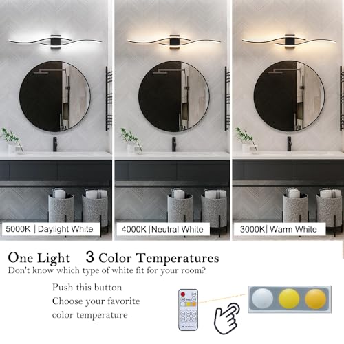 Hardwired Modern Wall Sconce Set of Two with Remote Control (2 Count)