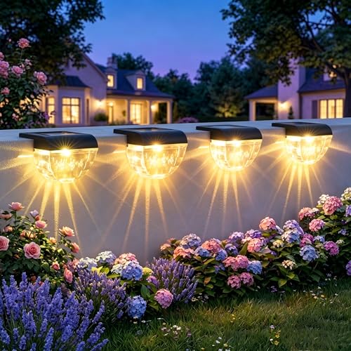 8 Pack Solar Deck Lights Outdoor (8 Count)