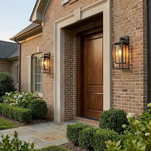21" Dusk to Dawn Double Cage Outdoor Wall Light