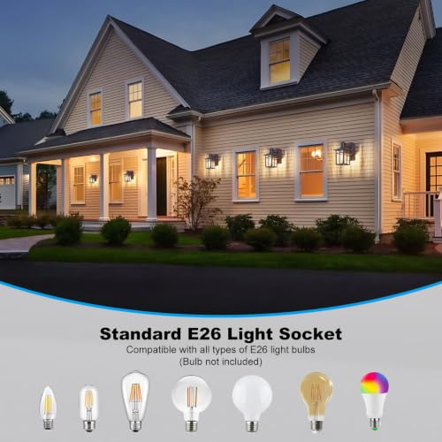 Porch Light with GFCI Outlet with Remote (2 Count)