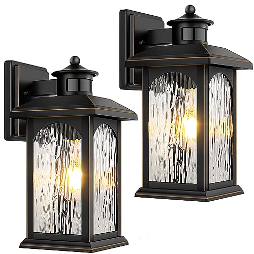 Motion Sensor Outdoor Wall Light Fixtures (2 Count)