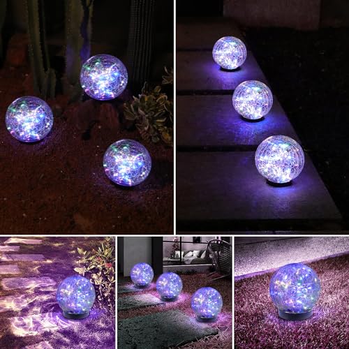 Solar Globe Lights Outdoor Waterproof