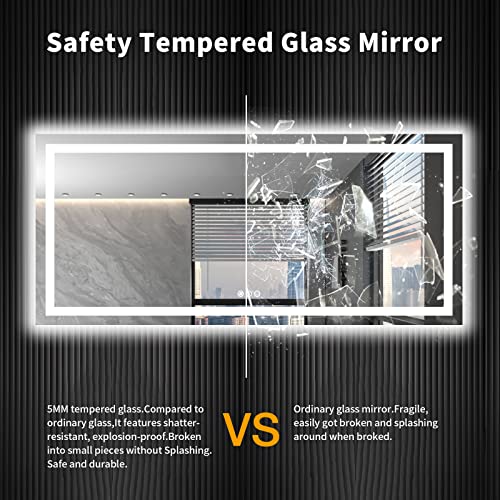 72"X32" LED Bathroom Mirror with Lights