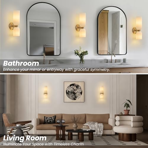 Mid Century Bathroom Wall Sconce (2 Count)