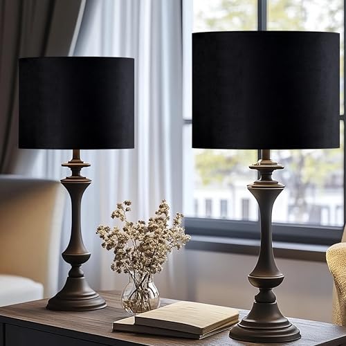 Black Velvet Lamp Shades