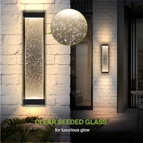 LED 24" Bubble Glass Wall Light Fixture