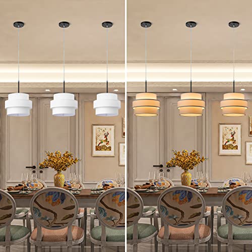3 tier Drum Lamp Shade for Pendant Lighting Floor Lamps Replacement Shade