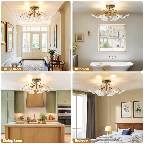 Semi Flush Mount Ceiling Light Fixture