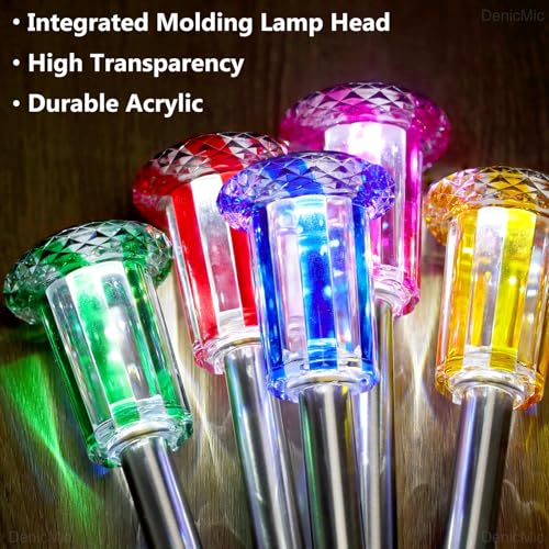 Outdoor Solar Lights Waterproof 10 Pack Color LED Christmas Decor (10 Count)