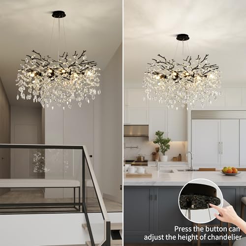 Modern Crystal Tree Branch Chandelier