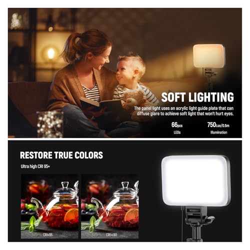 Basics LED Video Light Panel Lighting Kit