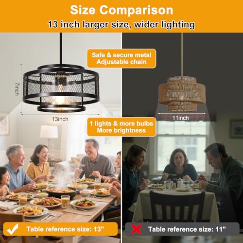 13" Dining Room Light Fixture