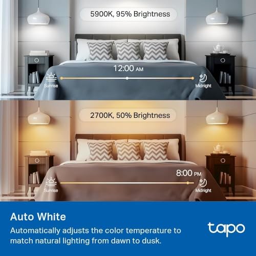 Multicolor Dimmable Smart Light Bulbs (4 Count)