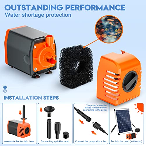 25W Solar Pond Pump