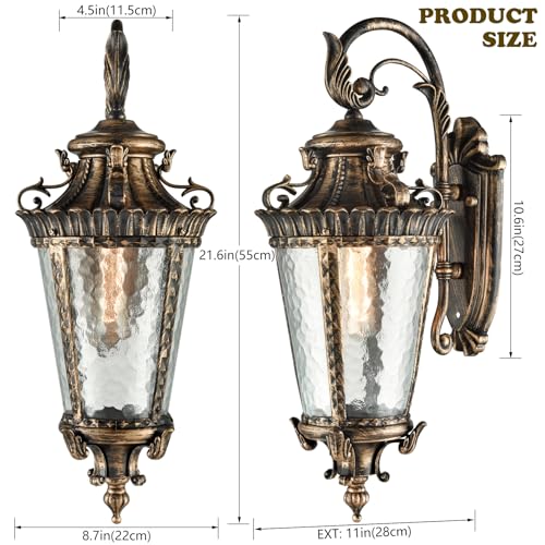 Vintage Bronze Outdoor Wall Light Fixtures