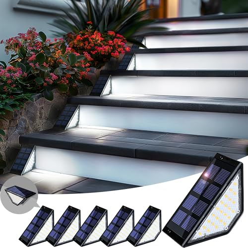 6 Pack Solar Step Lights for Outside (6 Count)