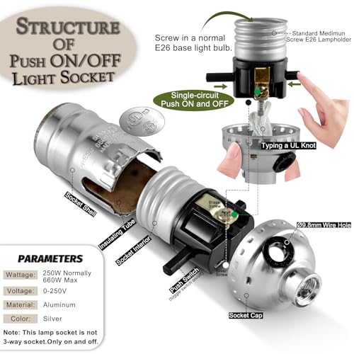 Lamp Socket with Push ON