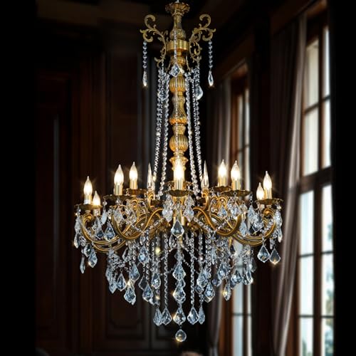 Gold Crystal Chandelier