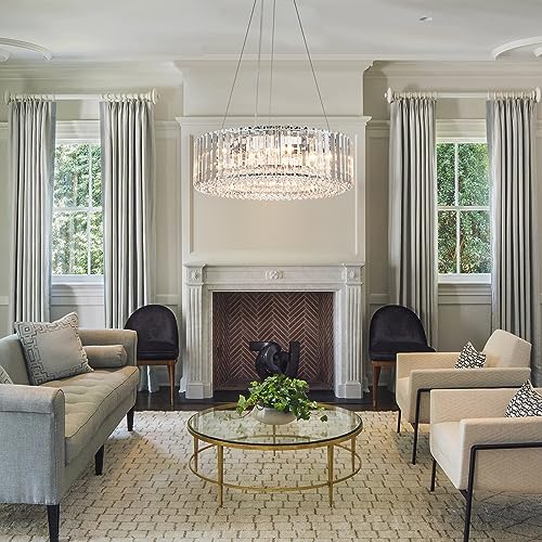 Modern Round Crystal Chandelier