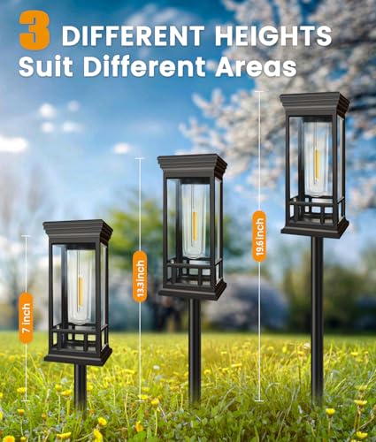 4 Pack Bright Solar Garden Lights (4 Count)