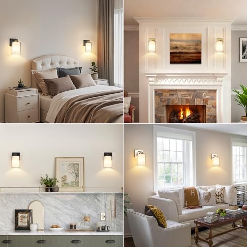 Set of 2 Wall Sconces for Bathroom (2 Count)