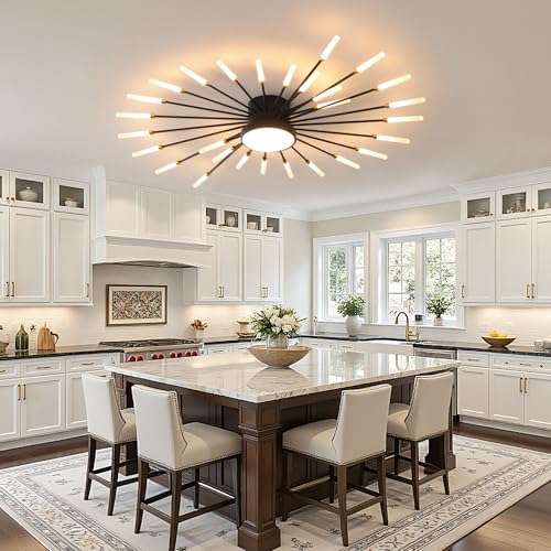 41.3 Inch Modern LED Flush Mount Ceiling Light