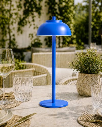 Blue Cordless Table Lamps (2 Count)