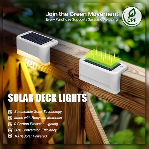 Solar Deck Lights Outdoor (16 Count)