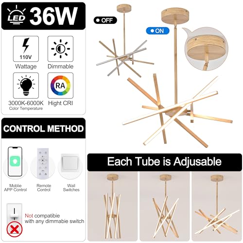 Modern Wood Grain LED 6