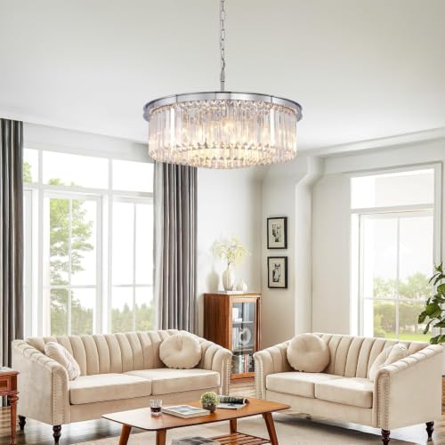 9Lights Crystal Chandelier Modern Chandeliers Lighting Pendant Ceiling Light Fixture 3