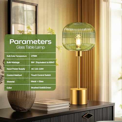 Glass Table Lamp for Living Room
